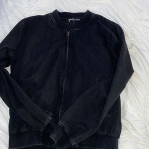 Brandy Melville Black Bomber Jacket